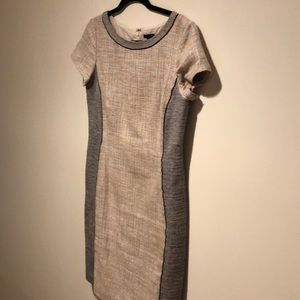 Short sleeve linen dress